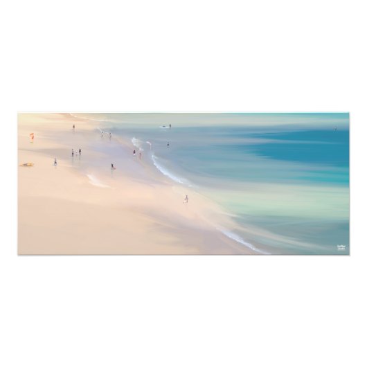 St Ives Porthminster Beach Illustration Fotodruck (Vorne)