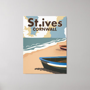 St. Ives Vintage-Reiseplakat Leinwanddruck