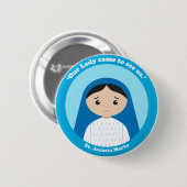 St. Jacinta Marto Button (Vorne & Hinten)