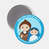St. Jacinta und St. Francisco Marto Magnet (Vorderseite/Rückseite)