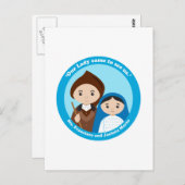 St. Jacinta und St. Francisco Marto Postkarte (Vorne/Hinten)