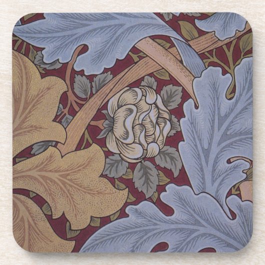 St. James Acanthus Leaf Pattern von William Morris Getränkeuntersetzer (Vorderseite)