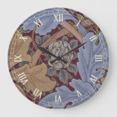 St. James Acanthus Leaf Pattern von William Morris Große Wanduhr (Vorderseite)