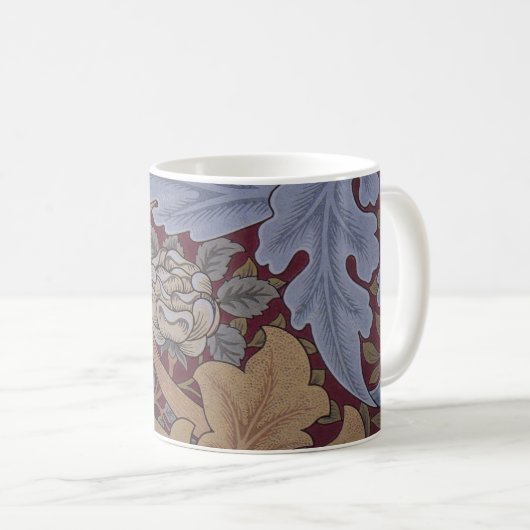 St. James Acanthus Leaf Pattern von William Morris Kaffeetasse (VorderseiteRechts)
