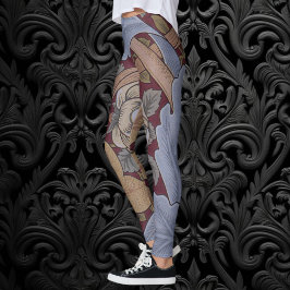 St. James Acanthus Leaf Pattern von William Morris Leggings