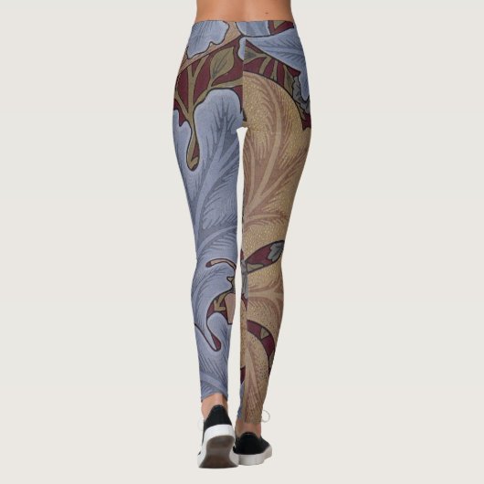 St. James Acanthus Leaf Pattern von William Morris Leggings (Rückseite)
