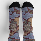 St. James Acanthus Leaf Pattern von William Morris Socken (Oben)