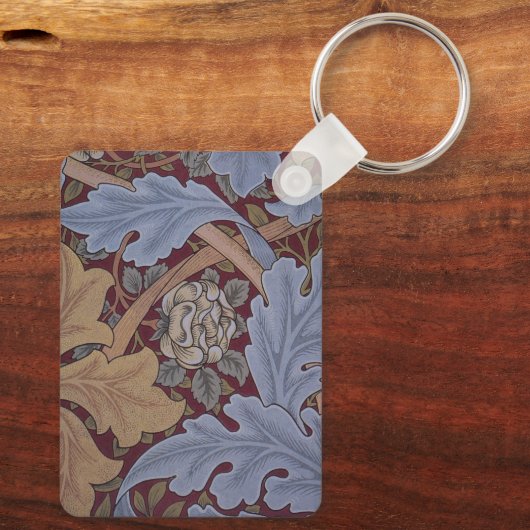 St. James Acanthus Pattern von William Morris Schlüsselanhänger (Rückseite)