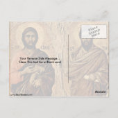 St. James, Apostel und St. Bartholomew von Duccio Postkarte (Rückseite)