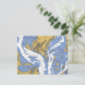 St. James City, Florida Seekarte Postkarte (Stehend Vorderseite)