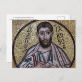 St. James, das gerade byzantinische Mosaikikon Postkarte (Vorne/Hinten)
