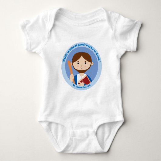 St James das gerechte Baby Strampler (Vorderseite)