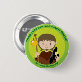 St James das größere Button (Vorne & Hinten)