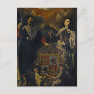 St. James der Große durch die Schule von Madrid Postkarte