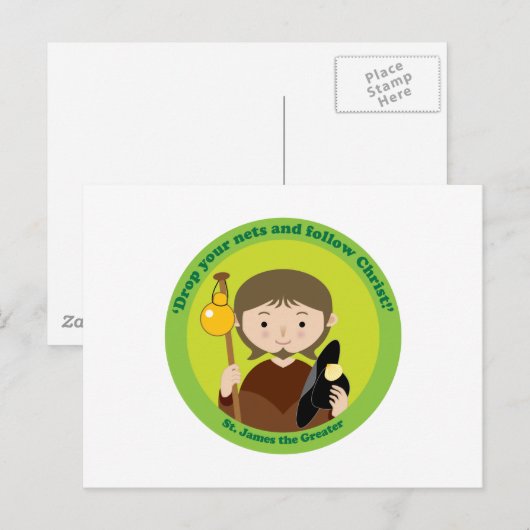 St. James der Große Postkarte (Vorne/Hinten)