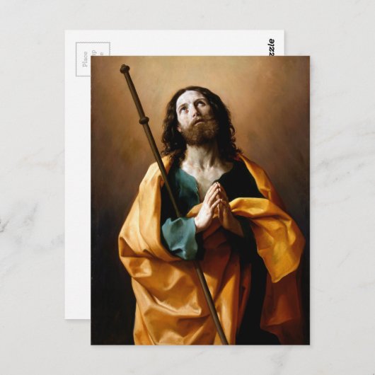 St. James der Große von Guido Reni (c 1638) Postkarte (Vorne/Hinten)