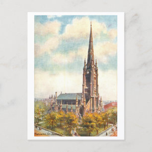 St. James Kathedrale Toronto Kanada Vintage Postkarte