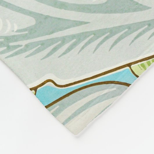 St James Pattern (von William Morris) Fleecedecke (Ecke)