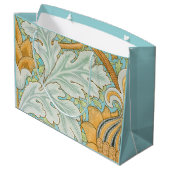 St James Pattern (von William Morris) Große Geschenktüte (Rückseite Schrägansicht)