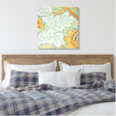 St James Pattern (von William Morris) Leinwanddruck (Insitu (Schlafzimmer))