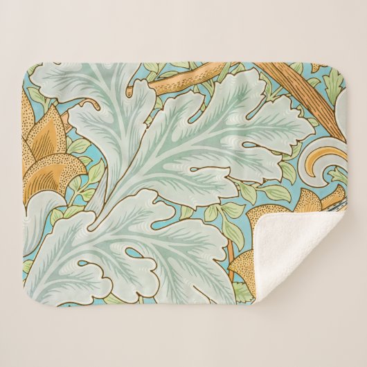 St James Pattern (von William Morris) Sherpadecke (Vorderseite (Horizontal))