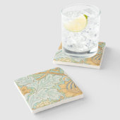 St James Pattern (von William Morris) Steinuntersetzer (Seitenansicht)