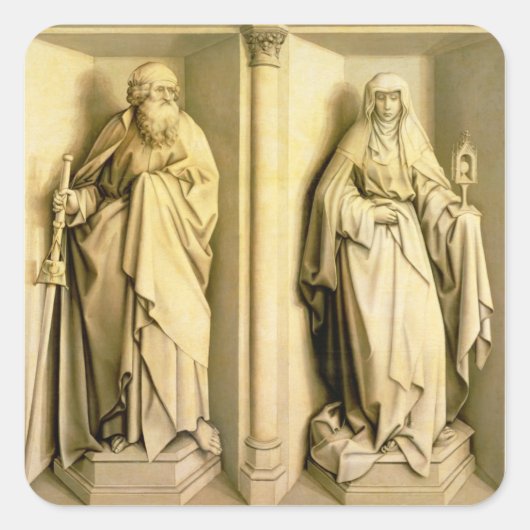 St. James the Great and St. Clare Quadratischer Aufkleber (Vorderseite)