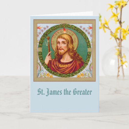 St. James the Greater (JMAS04) Blank Gruß Karte (Gelbe Blume)