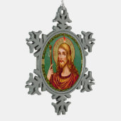 St. James the Greater (JMAS 04) Schneeflocken Zinn-Ornament (Links)