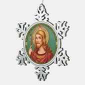 St. James the Greater (JMAS 04) Schneeflocken Zinn-Ornament (Rechts)