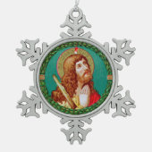 St. James the Less (JMAS 05) Schneeflocken Zinn-Ornament (Vorderseite)