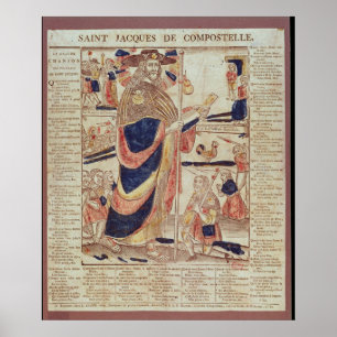 St James von Compostela, c.1824 Poster