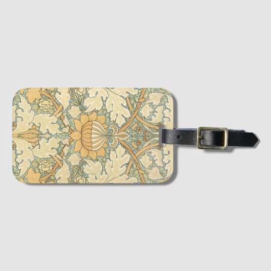 St. James von William Morris, Acanthus Blätter Gepäckanhänger (Vorderseite (Horizontal))