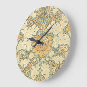 St. James von William Morris, Acanthus Blätter Große Wanduhr (Winkel)