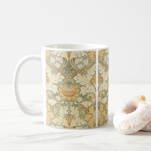 St. James von William Morris, Acanthus Blätter Kaffeetasse (Mit Donut)