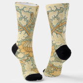 St. James von William Morris, Acanthus Blätter Socken (Gewinkelt)