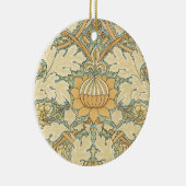 St. James von William Morris, Textile Pattern Keramik Ornament (Rechts)