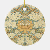 St. James von William Morris, Textile Pattern Keramik Ornament (Hinten)