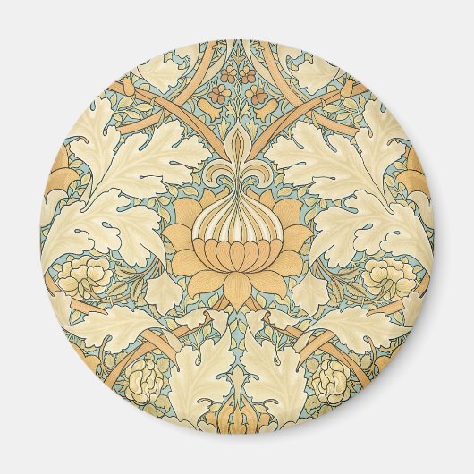 St. James von William Morris, Textile Pattern Magnet (Vorne)