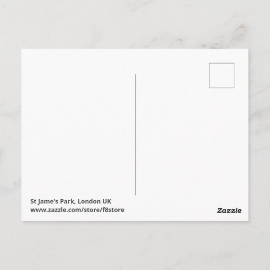 St James's Park London UK Postcard Postkarte (Rückseite)