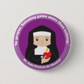 St. Jane Frances de Chantal Button (Vorderseite)