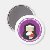 St. Jane Frances de Chantal Magnet (Vorderseite/Rückseite)