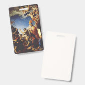 St. Januarius Bischof von Benevento Ausweis (Vorder- & Rückseite)