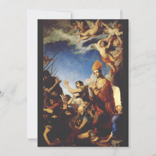 St. Januarius Bischof von Benevento Feiertagskarte