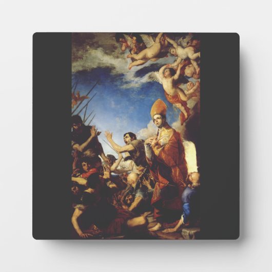 St. Januarius Bischof von Benevento Fotoplatte (Vorderseite)