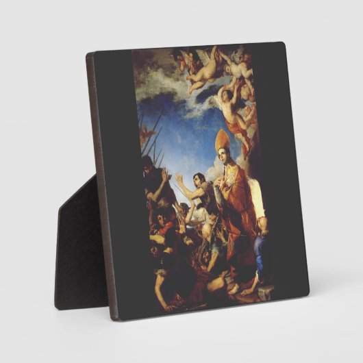 St. Januarius Bischof von Benevento Fotoplatte (Vorderseite)