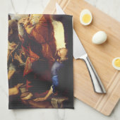 St. Januarius Bischof von Benevento Geschirrtuch (Viertel Falte)