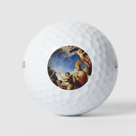 St. Januarius Bischof von Benevento Golfball (Vorderseite)
