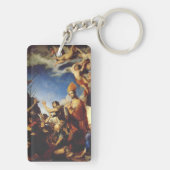 St. Januarius Bischof von Benevento Schlüsselanhänger (Rückseite)