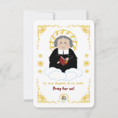 St. Jean Baptiste de La Salle Holy Card Einladung (Vorderseite)